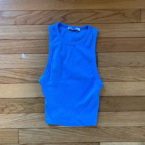 Zara blue tank top